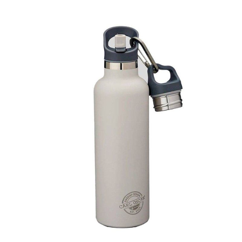 Botella de Acero Inoxidable Gris 500ml.